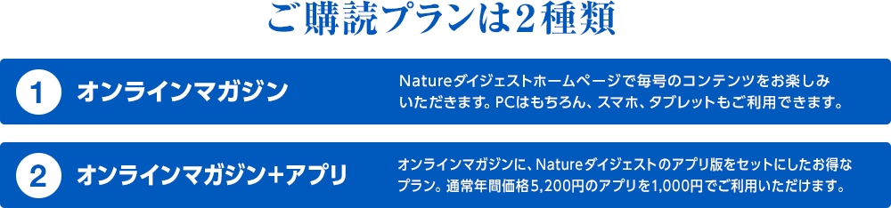Nature ダイジェスト(オンラインマガジン)の詳細