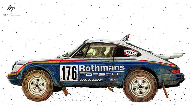 ポリス　原画 空想ジオコレ64 カースナップ4192a😆 ・セドリックシーマ パトロール