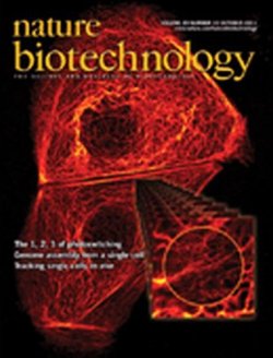 Nature Biotechnology（ネイチャーバイオテクノロジー） 表紙