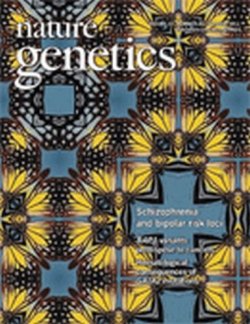 Nature Genetics（ネイチャージェナティック） 表紙