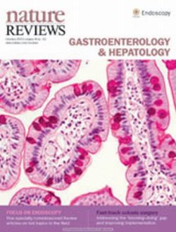 Nature Reviews Gastroenterology and Hepatology（ネイチャーレビュースガストロエンテロロジーアンドヘパトロジー） 表紙