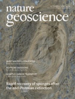 Nature Geoscience（ネイチャージオサイエンス） 表紙