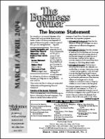 THE BUSINESS OWNER NEWSLETTER 表紙