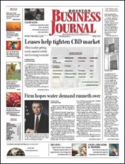 HOUSTON BUSINESS JOURNAL 表紙