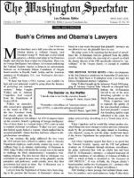 THE WASHINGTON SPECTATOR 表紙