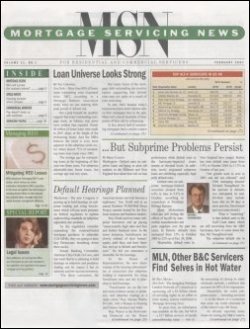 MORTGAGE SERVICING NEWS 表紙
