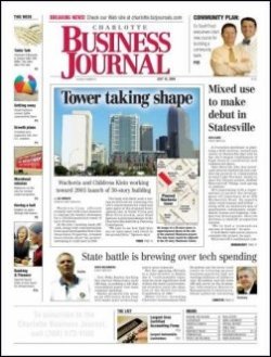 CHARLOTTE BUSINESS JOURNAL 表紙