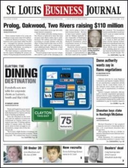 ST． LOUIS BUSINESS JOURNAL 表紙