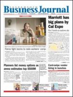 SACRAMENTO BUSINESS JOURNAL 表紙