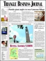 TRIANGLE BUSINESS JOURNAL 表紙
