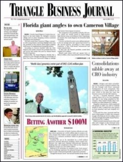 TRIANGLE BUSINESS JOURNAL 表紙