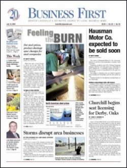 LOUISVILLE BUSINESS FIRST 表紙