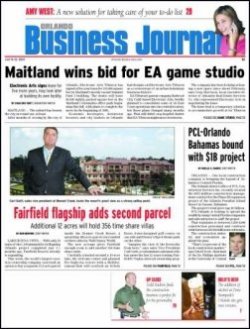 ORLANDO BUSINESS JOURNAL 表紙