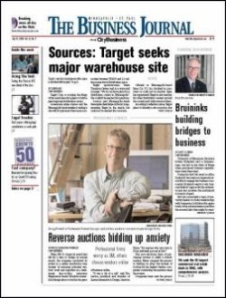MINNEAPOLIS／ST． PAUL BUSINESS JOURNAL 表紙