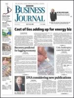 DENVER BUSINESS JOURNAL 表紙