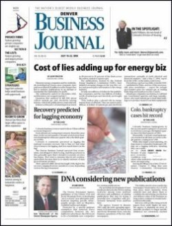 DENVER BUSINESS JOURNAL 表紙
