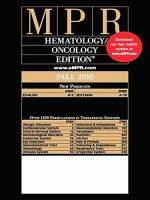 MPR HEMATOLOGY／ ONCOLOGY EDITION 表紙
