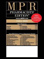 MPR PHARMACISTS EDITION 表紙