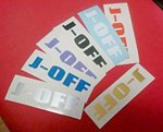 J-OFFロゴ抜き文字ミニステッカー 表紙