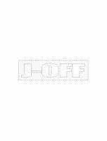 J-OFFロゴ抜き文字ステッカー（大） 表紙