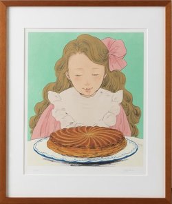 ガレット・デ・ロワ」／くらはしれい『王さまのお菓子』複製原画（大