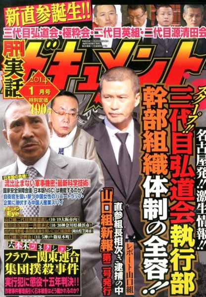実話ドキュメント 1月号 (発売日2013年11月29日) 表紙