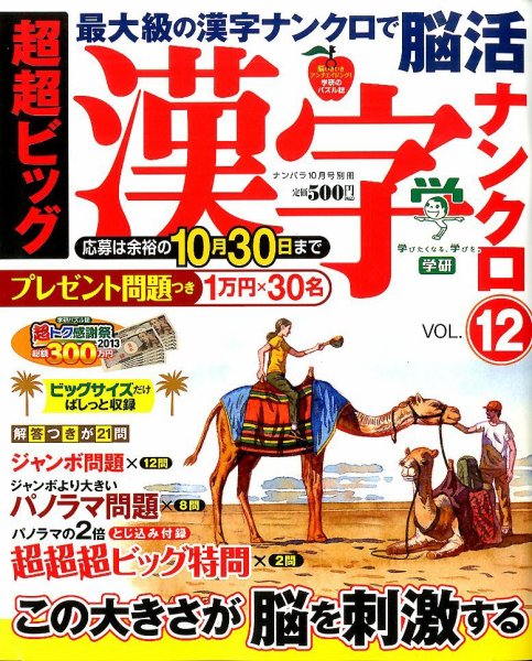 増刊 ナンパラ 超超ビッグ漢字ナンクロ VOL.12 (発売日2013年08月19日) 表紙