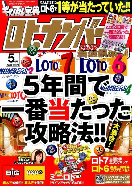ギャンブル宝典ロト・ナンバーズ当選倶楽部 2014年5月号 (発売日2014年04月05日) 表紙