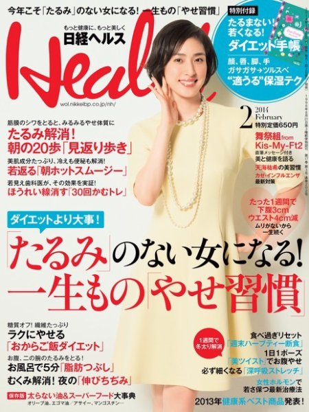 日経ヘルス 2月号 (発売日2013年12月27日) 表紙