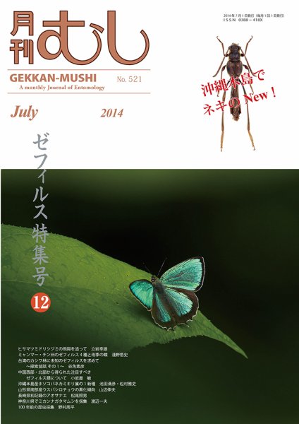 月刊むし 521 (発売日2014年06月21日) 表紙