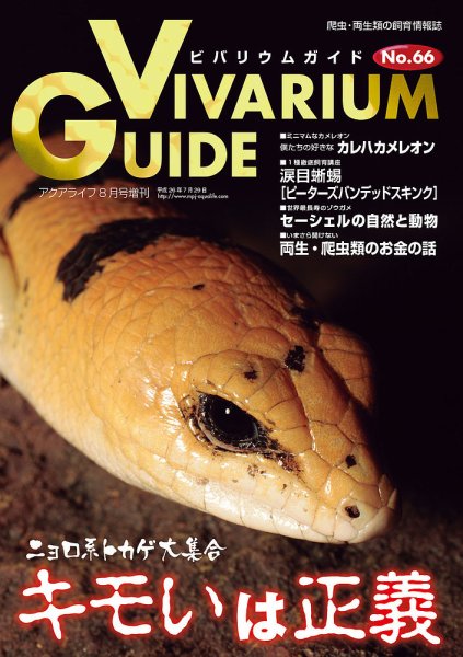 ビバリウムガイド 66号 (発売日2014年07月26日) 表紙