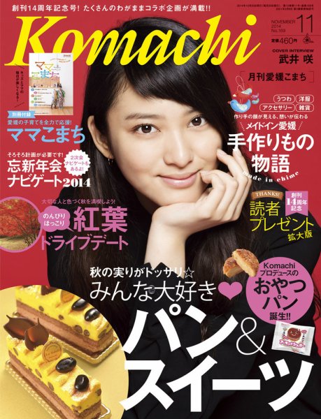 愛媛こまち 2014年11月号 (発売日2014年10月20日) 表紙
