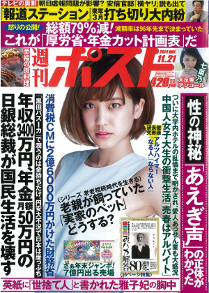 週刊ポスト 2014年11/21号 (発売日2014年11月10日) | 雑誌/定期購読の