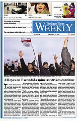 The Japan Times / The New York Times Weekend Edition 2006年09月02日発売号 表紙