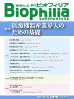 Biophilia 2015年冬号 表紙