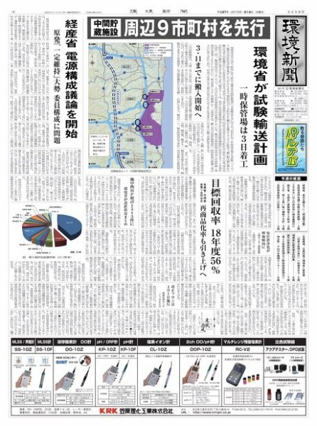 環境新聞 2259 (発売日2015年02月04日) 表紙