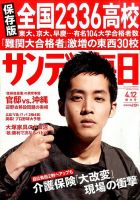 サンデー毎日 表紙