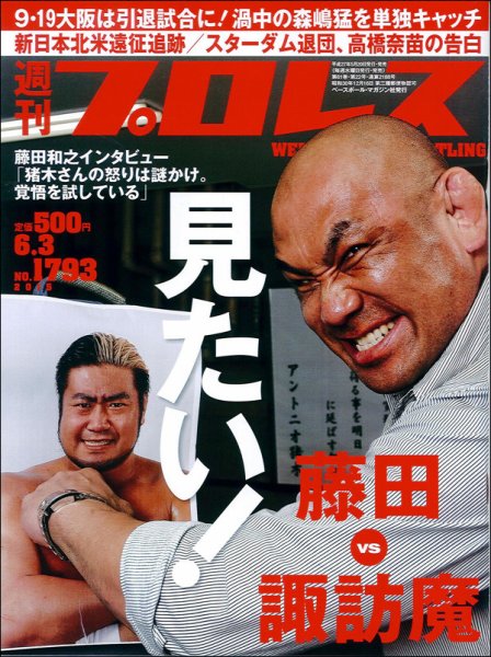 週刊プロレス 2015年6/3号 (発売日2015年05月20日) 表紙
