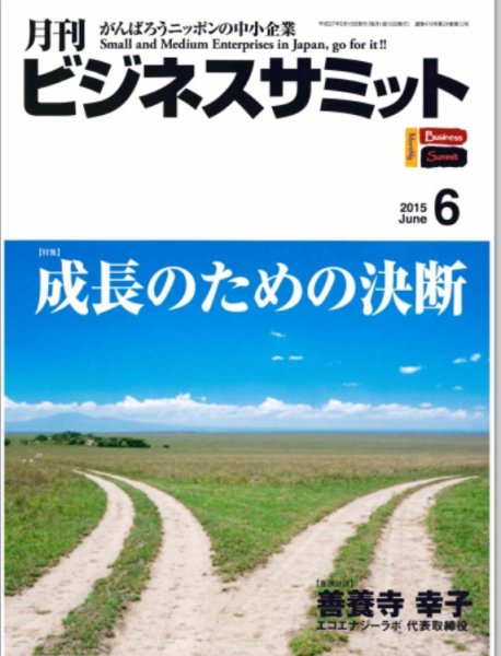 月刊次世代経営者 2015年6月号 (発売日2015年05月25日) 表紙