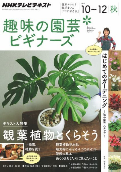 NHK 趣味の園芸ビギナーズ  2015年10～12月号 (発売日2015年09月19日) 表紙