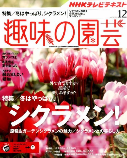 NHK 趣味の園芸 2015年12月号 (発売日2015年11月21日) 表紙