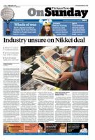 The Japan Times / The New York Times Weekend Edition Vol. 55 No.30 表紙