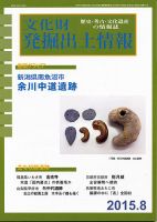 文化財発掘出土情報 8月号 表紙