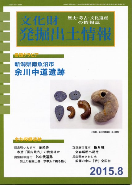 文化財発掘出土情報 8月号 (発売日2015年08月01日) 表紙
