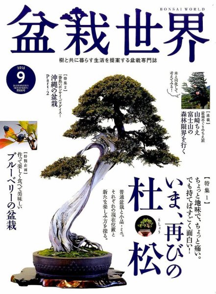 盆栽世界 2015年9月号 (発売日2015年08月04日) 表紙