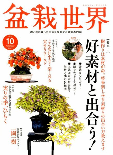 盆栽世界 2015年10月号 (発売日2015年09月04日) 表紙