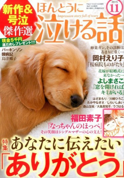 ほんとうに泣ける話 2015年11月号 (発売日2015年09月19日) 表紙