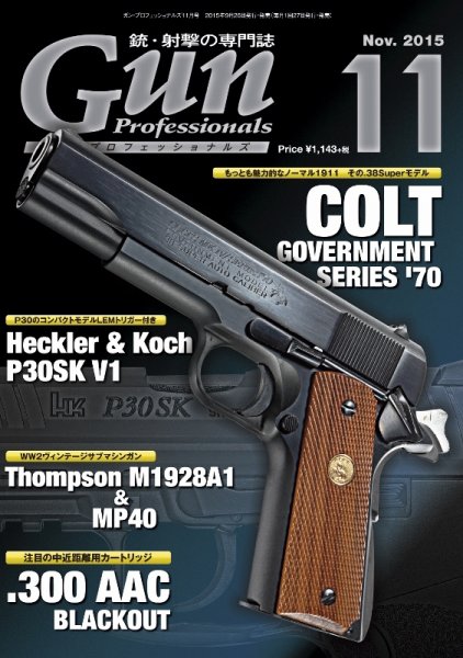 Gun Professionals（ガンプロフェッショナルズ） 11月号 (発売日2015年09月26日) 表紙