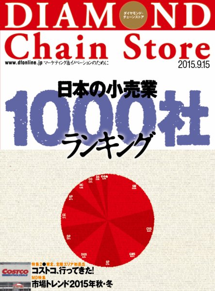 ダイヤモンド・チェーンストア  2015年9/15号 (発売日2015年09月15日) 表紙