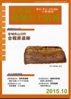 文化財発掘出土情報 10月号 表紙